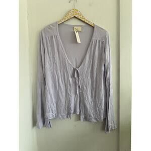 ANTHROPOLOGIE T.LA Women's Tie Front Lightweight Cardigan | Size Small